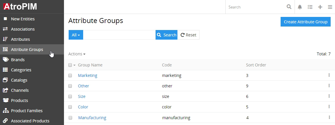 AP list view page