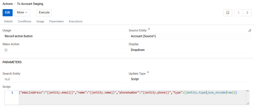 Action example