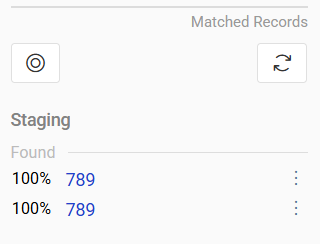 Matched records