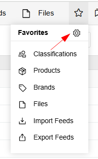 Config Favorites