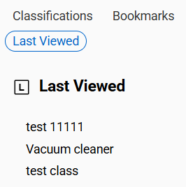 Last viewed tab