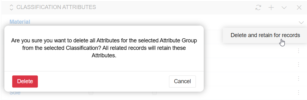 Attribute Group unlink