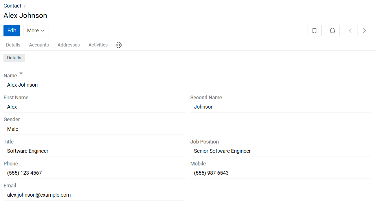 Contact details