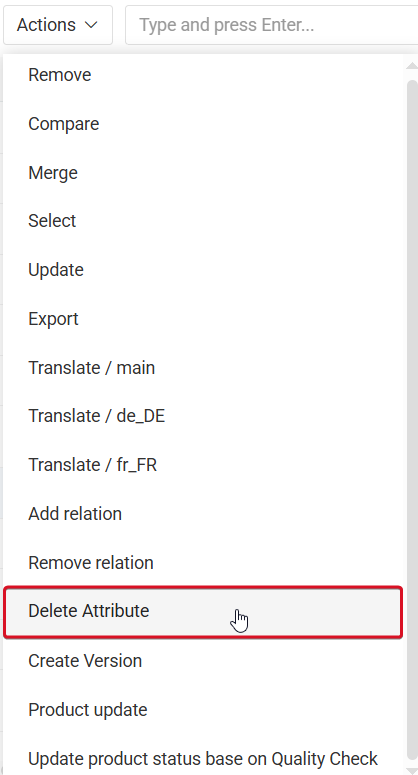 Delete Attribute