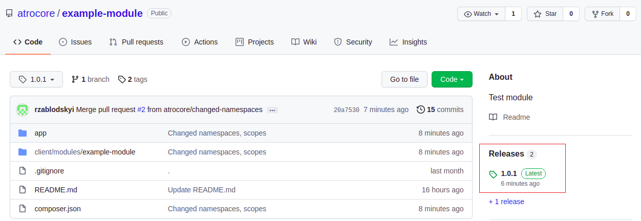 Release create