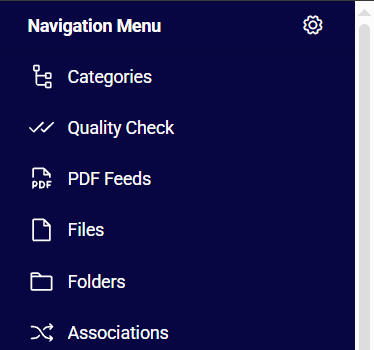 Navigation menu background