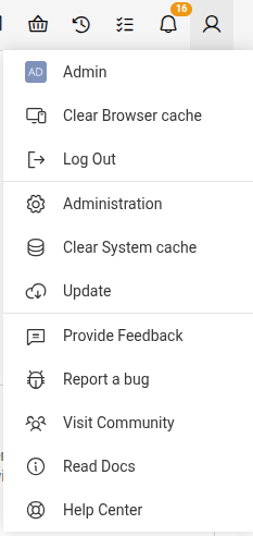 User Menu