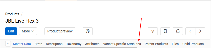 Panel navigation tabs