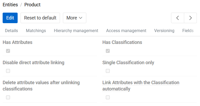 Disable direct attribute linking