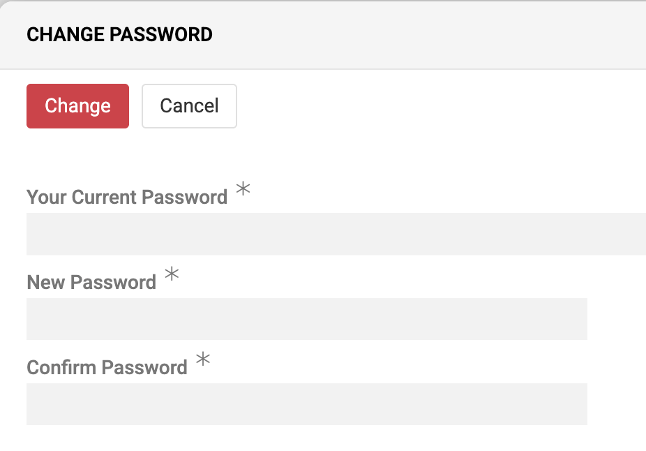 Change password