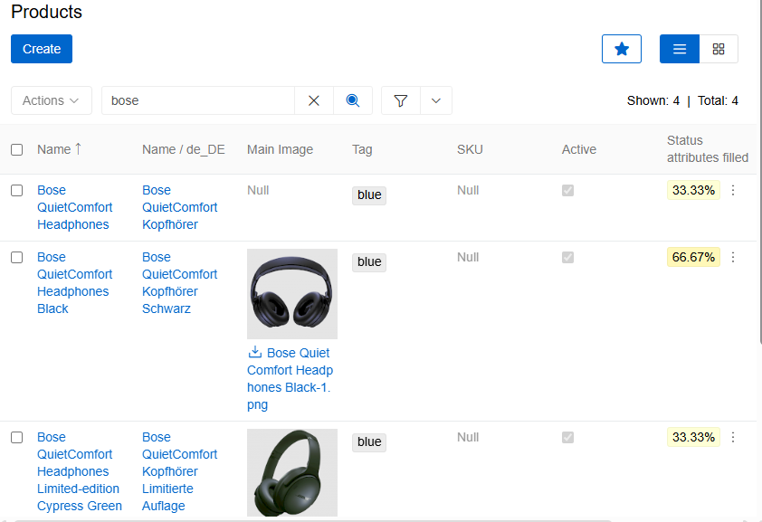 Search panel