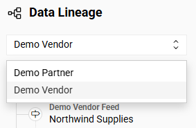 Data Lineage endpoint selection